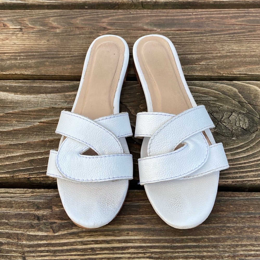 Kaanas Santorini Slides - White - Size 8
